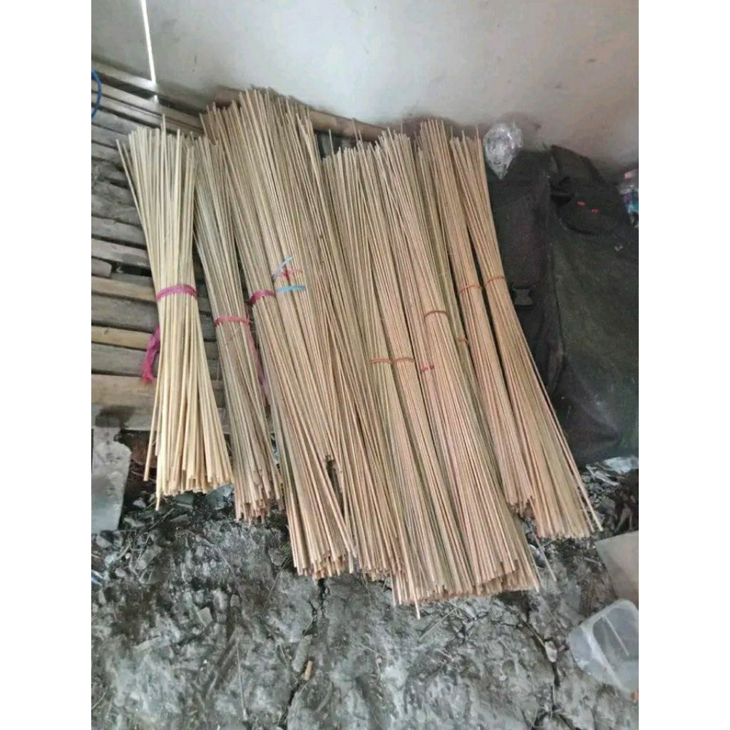 Arku layangan 54.57 50pcs kulitan bambu petung serutan 3mm