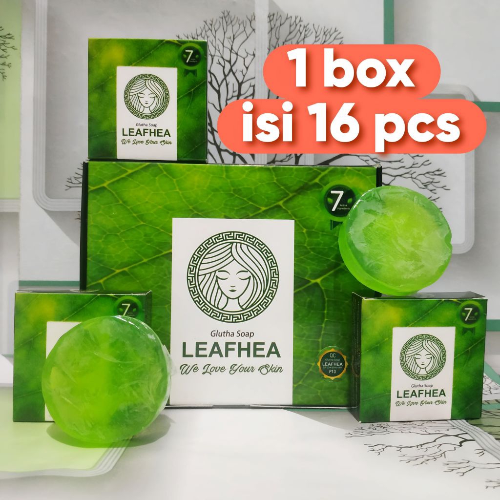sabun muka leafhea paket 1 box isi 16 pcs original
