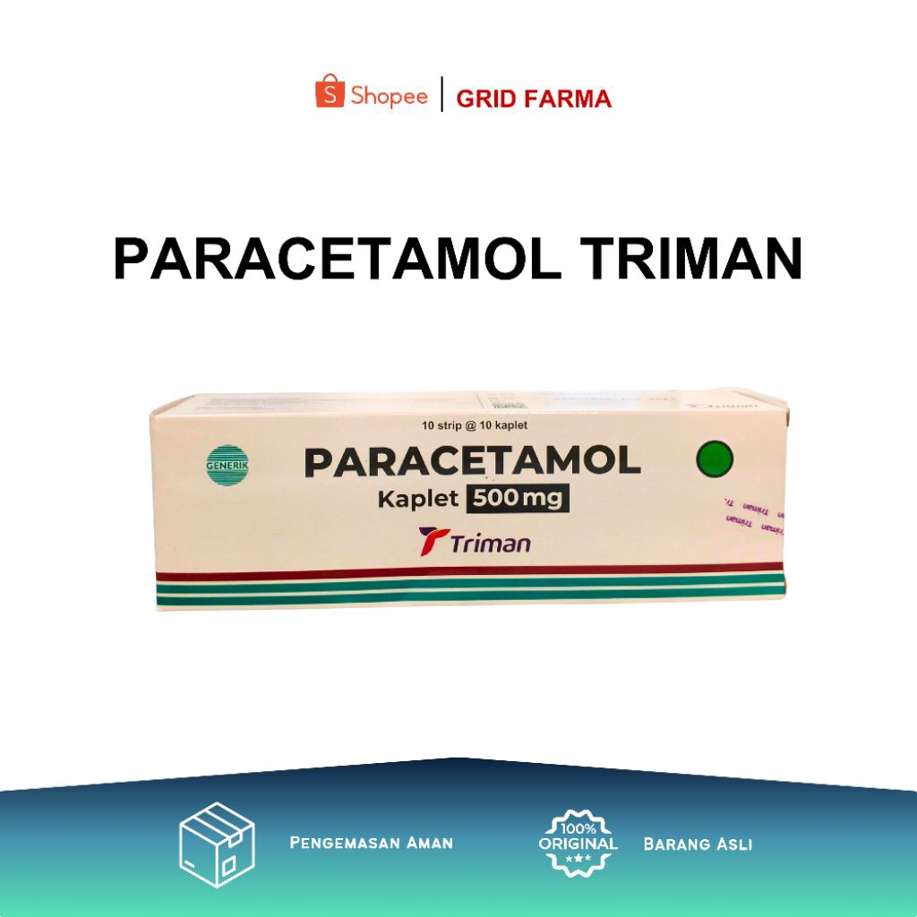 PARACETAMOL TAB 500mg TRIMAN