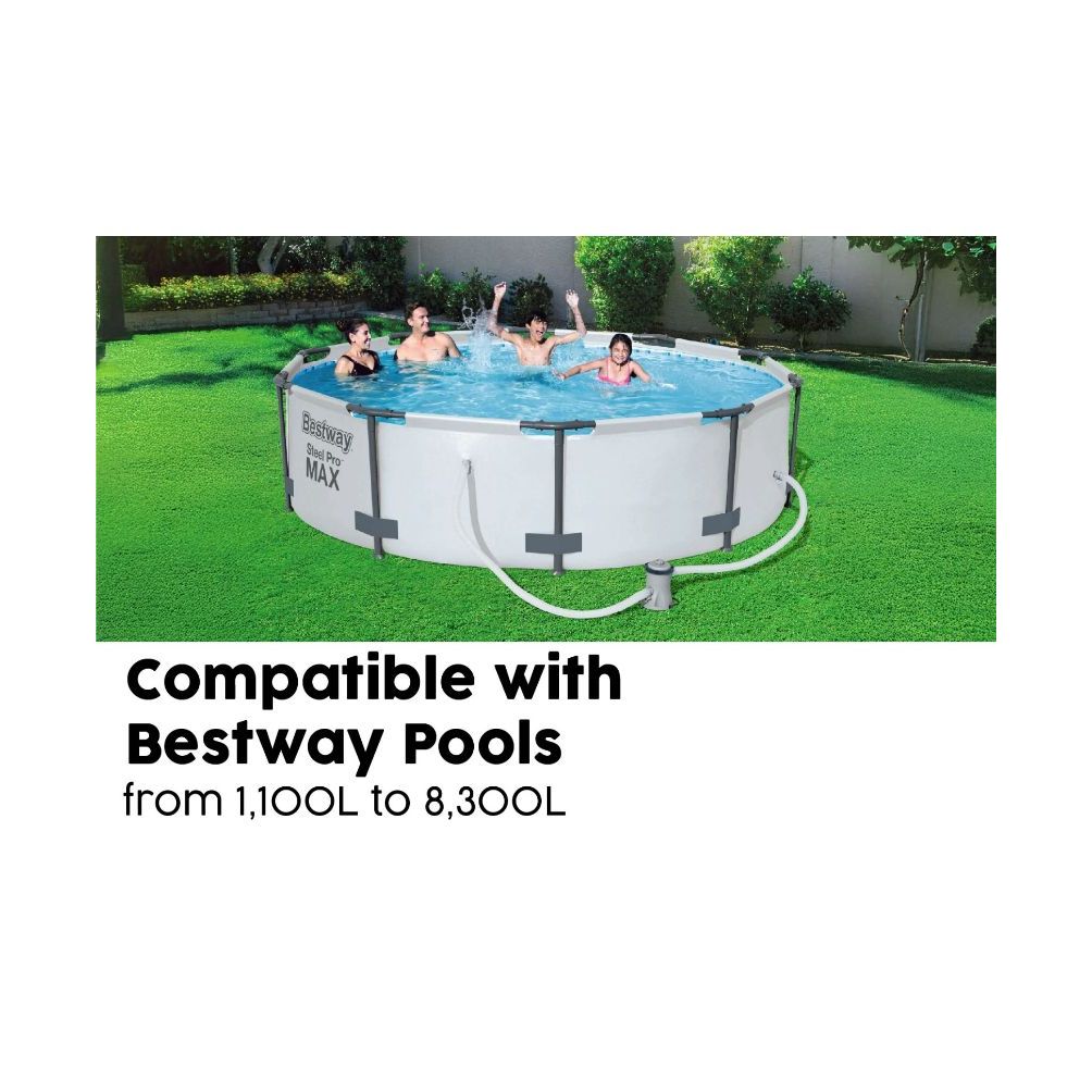 Kolam Family Pool BESTWAY 56416 STELL PRO FRAME POOL + FILTER 366x76cm
