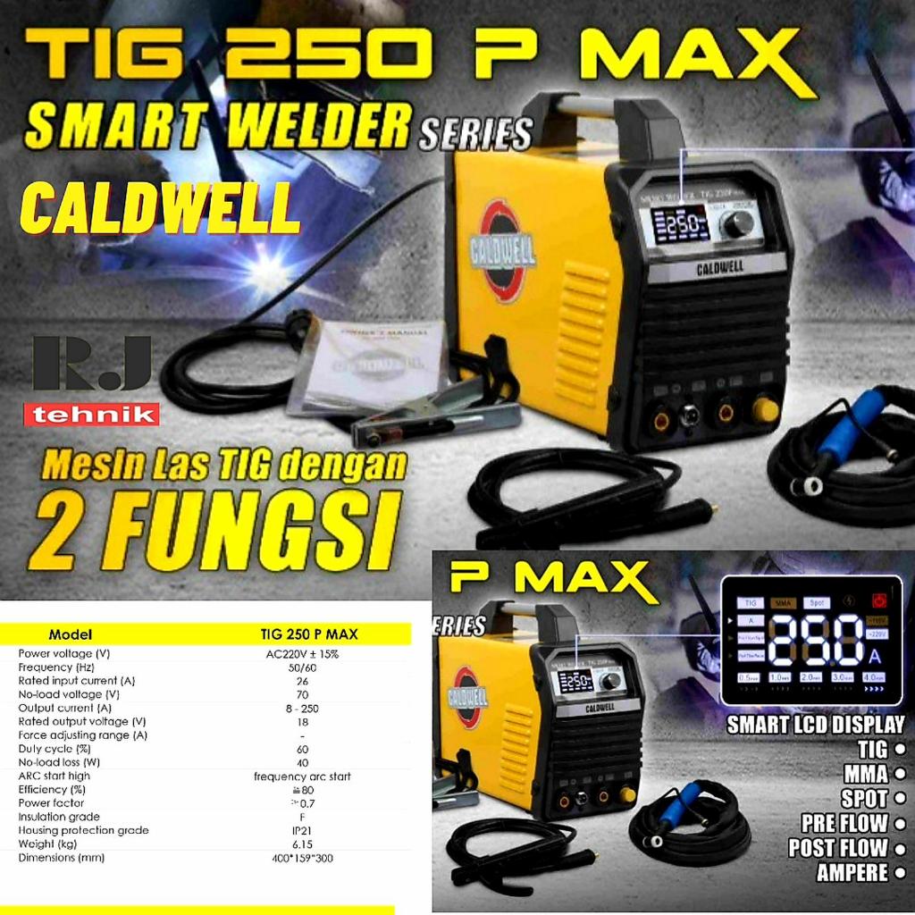 Mesin Las Tig 250 P Caldwell Otomatis 2 Fungsi