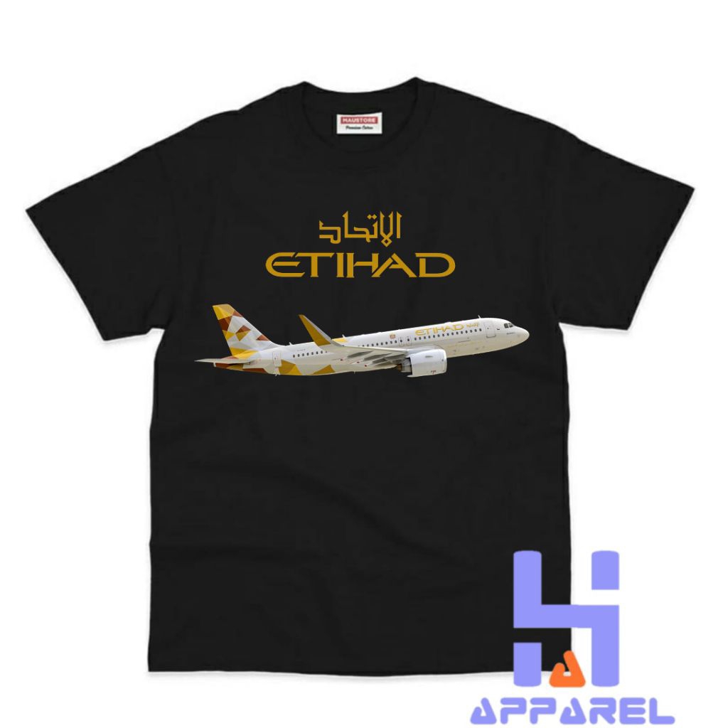 BAJU ANAK KAOS ANAK PESAWAT ETIHAD AIRWAYS