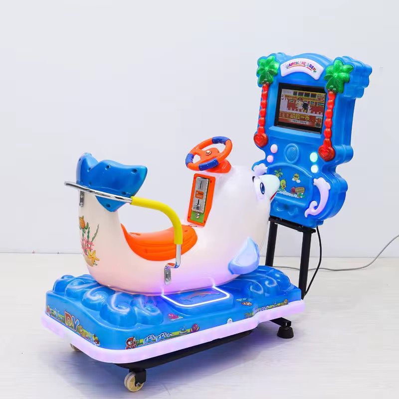 TERMURAH Cepat Balik Modal Kiddie Ride Odong Odong Coin Dolphin with Monitor LCD Bisnis usaha sewa m