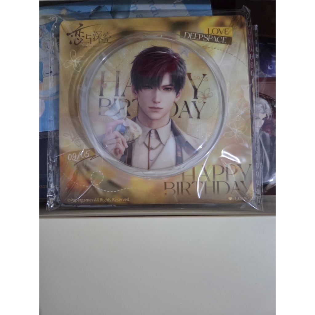 [READY INA] official merch love and deepspace zayne bday badge