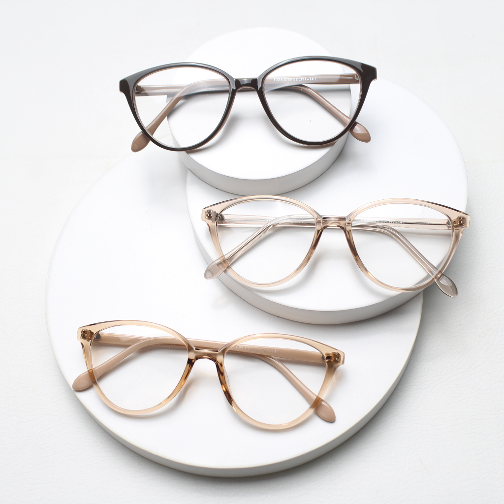 Kacamata Wanita Model Mata Kucing Lensa Minus Antiradiasi | Photocromic | Bluecromic 1025