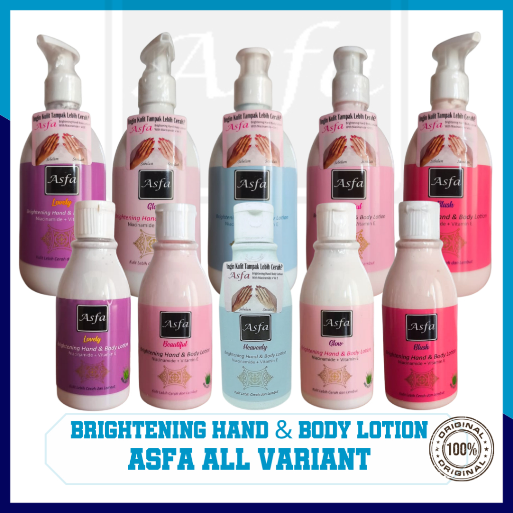 ASFA BRIGHTENING BODY LOTION ALL VARIANT (MINI 130 ML & BESAR 300 ML)