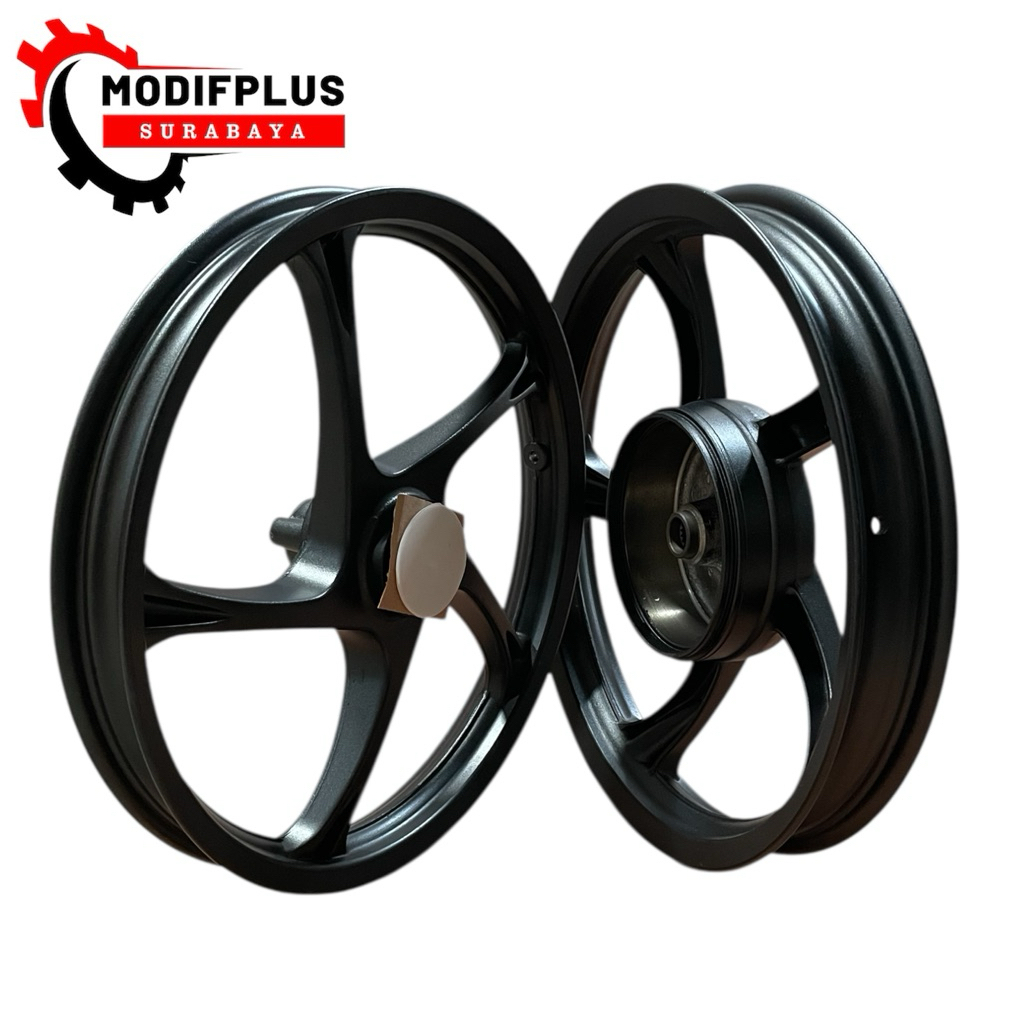 Velg Palang 5 Miring Ring 14 Black merk ATZ (Mio J, Mio m3, Mio, Vario 110)