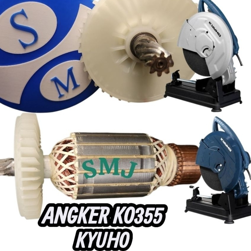 motor mesin potong ko355 angker ko355 armature ko355 kyuho rotor kyuho ko360 angker mesin potong bes