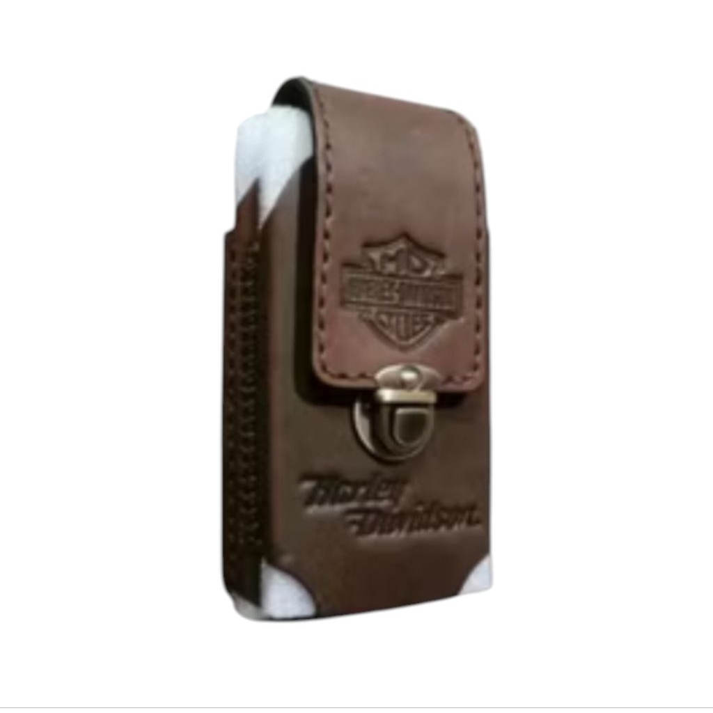DOMPET HP KULIT 2 SLOT PINGGANG CRAZY HORSE