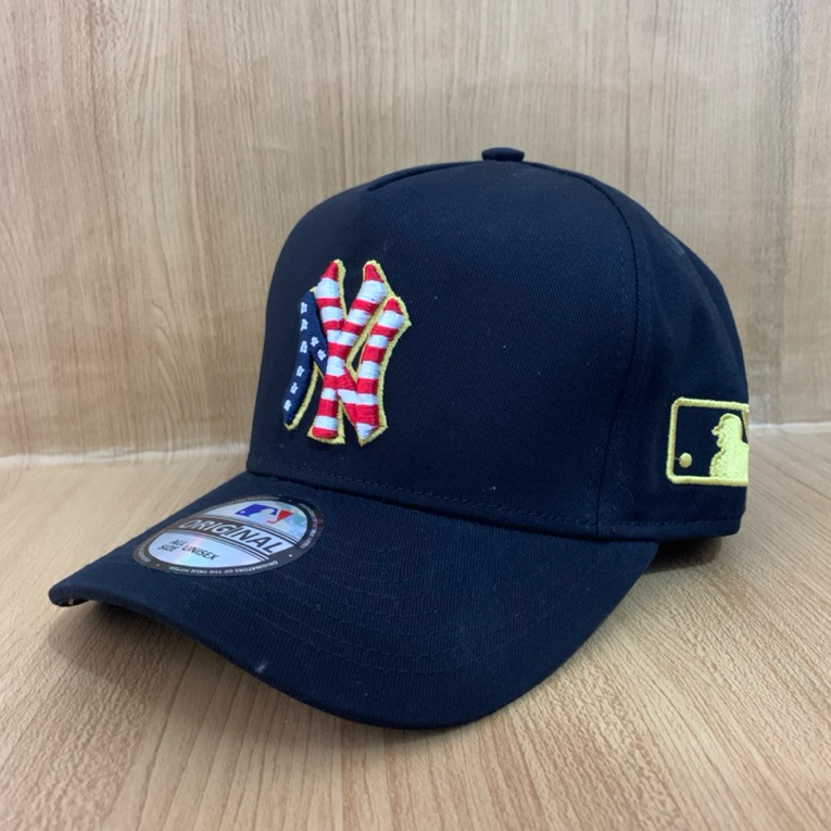 Topi Baseball Premium Caps Motif NY Bordir USA