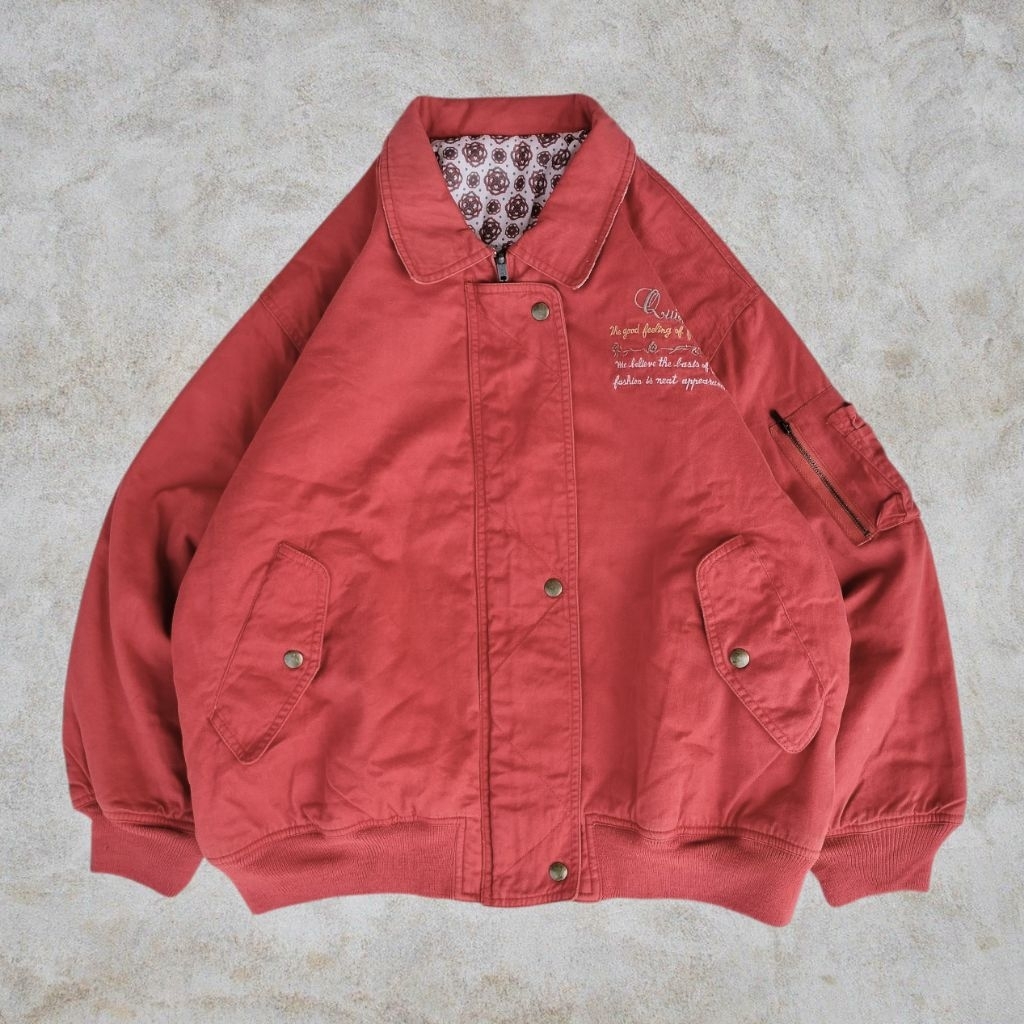 Quartoze Canvas Reversible Flight Jacket