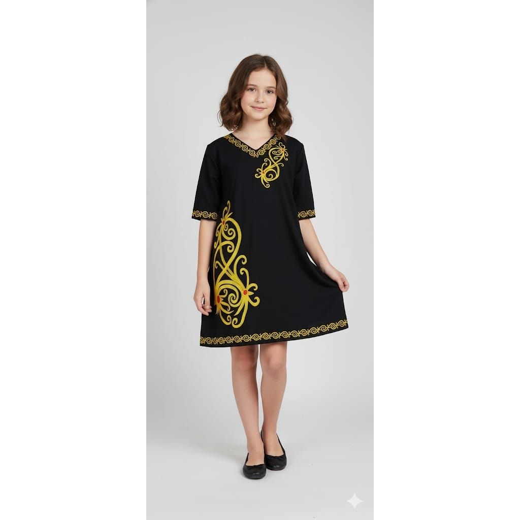 dress jersey anak corak dayak#motif kalimantan
