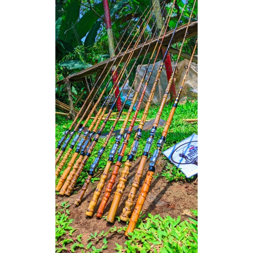 Joran pancing bambu cendani ikan lele