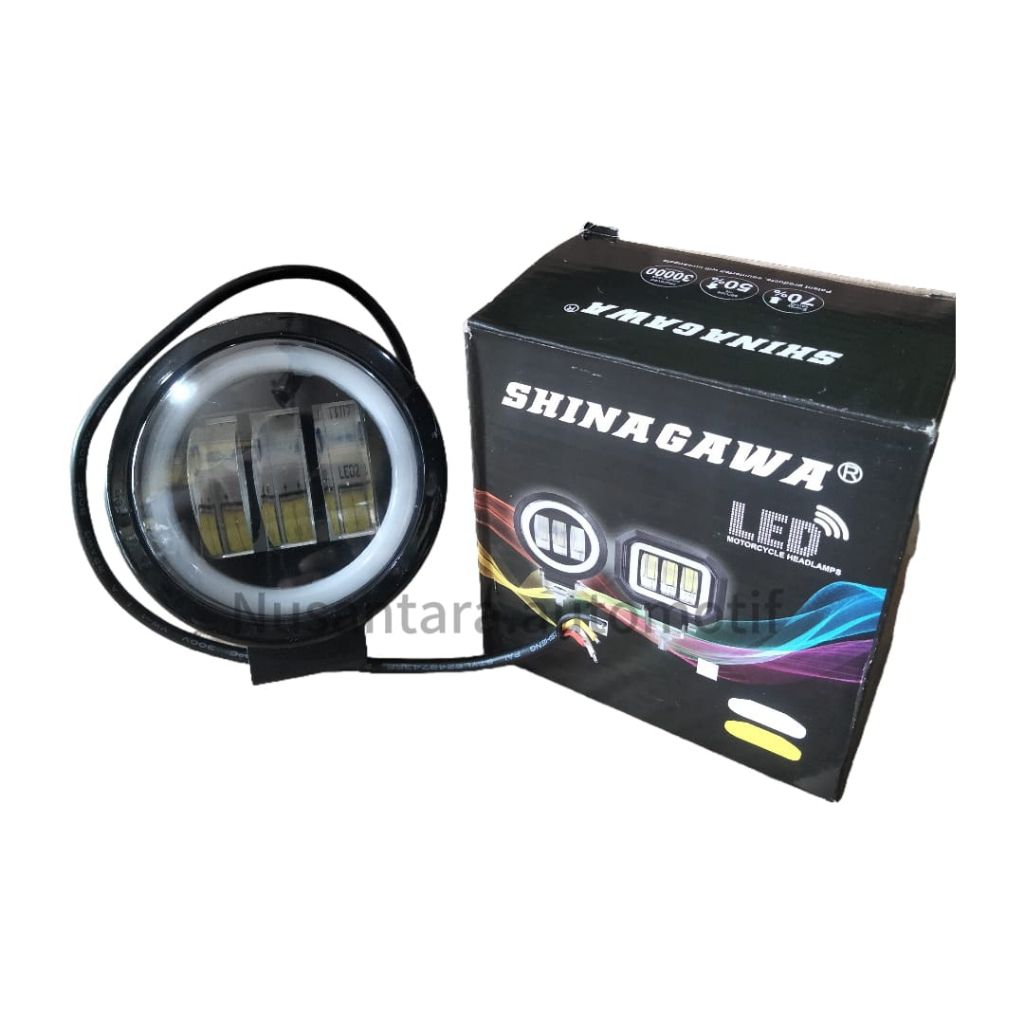 Lampu Tembak Sorot LED daymaker 3 mata led super terang di jamin asli