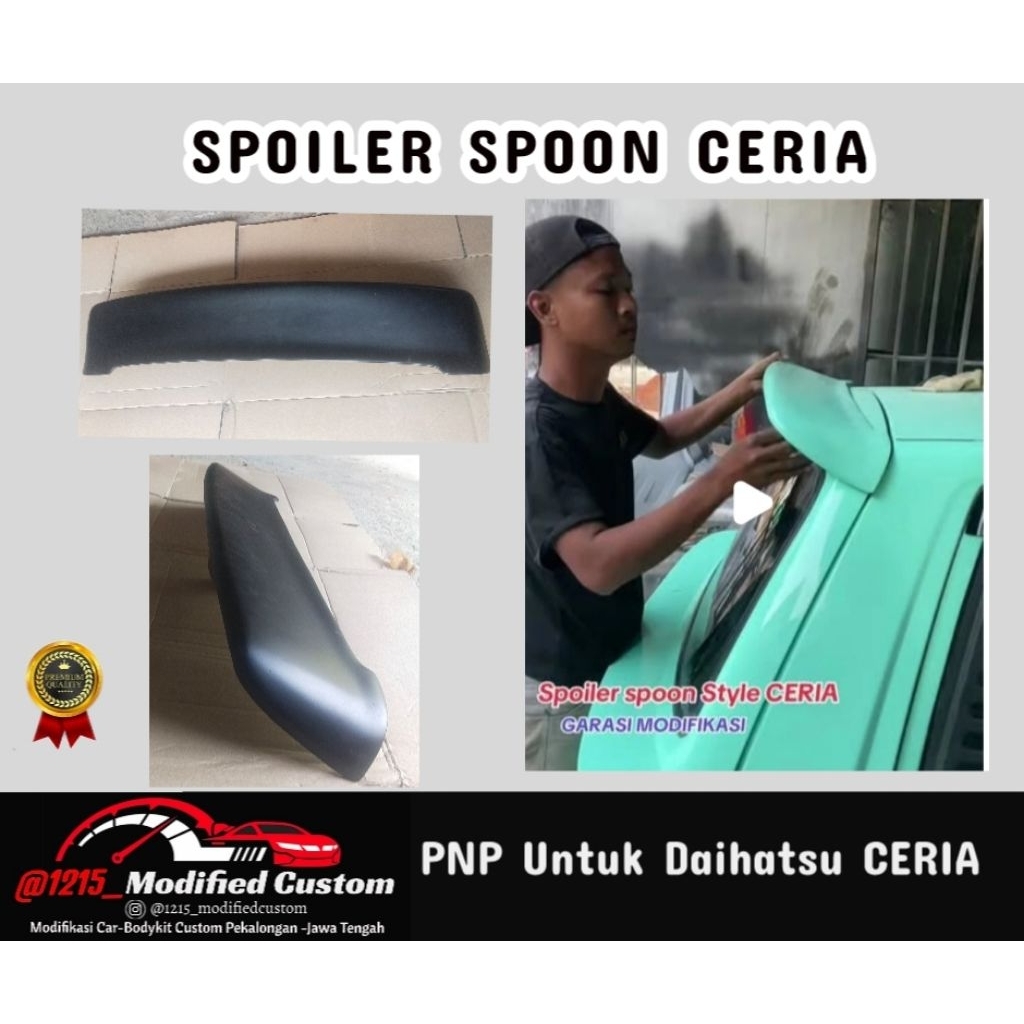 SPOILER  CERIA SPOON/Daihatsu Mira/kancil