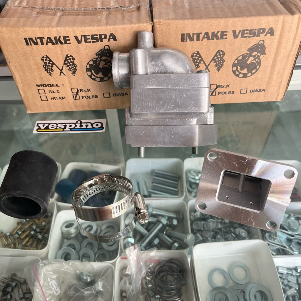 INTAKE SUSUN VESPA/MANIPOL VESPA KOMPLIT MEMBRAN RX K [VESPINO]