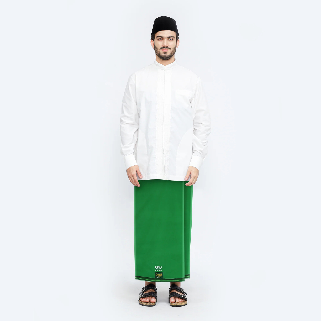 Sarung BHS Cosmo Nahdho Warna Polos Hijau