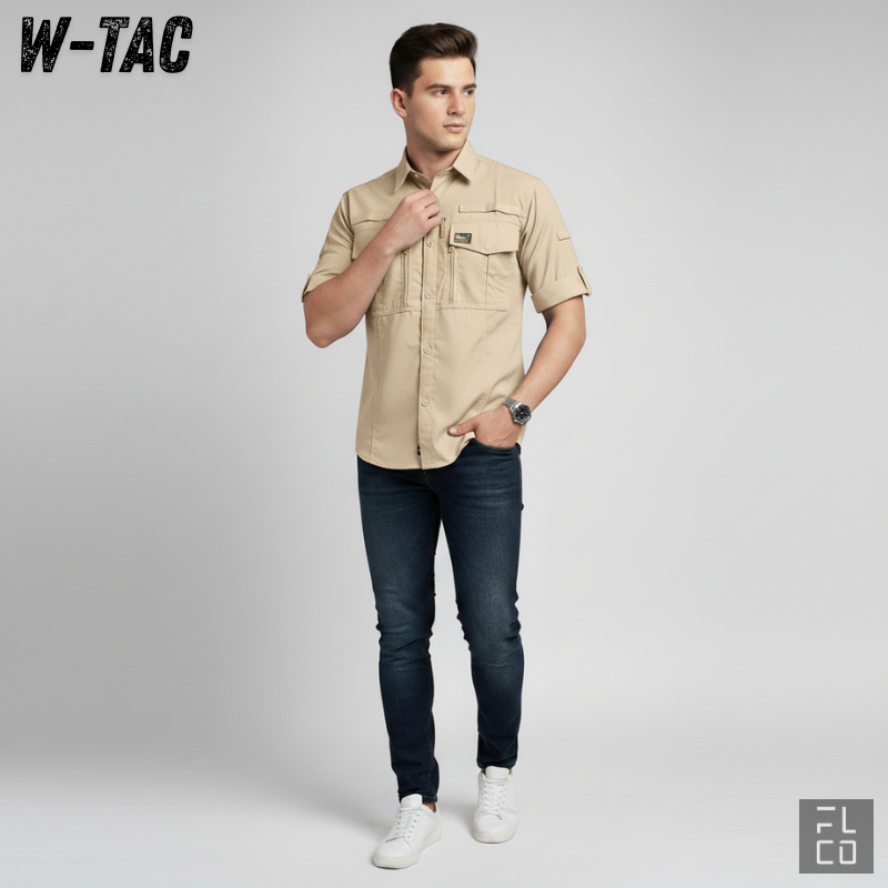 kemeja tactical wtac pendek / kemeja tactical outdoor/ kemeja lapangan