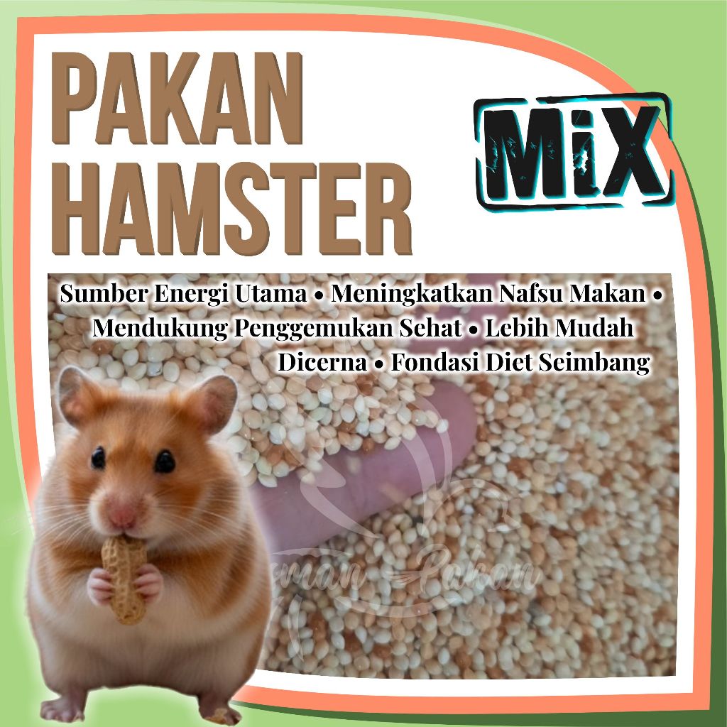Pakan Hamster Milet Kuning Milet Merah Milet Putih