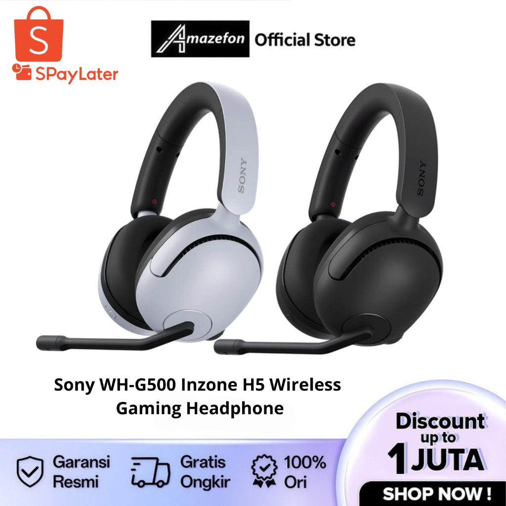 SONY Headset Gaming Nirkabel INZONE H5 / Headphone Gaming WH-G500