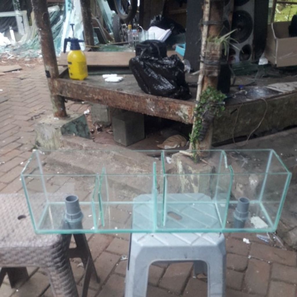 top filter kaca 80x15x20 cm