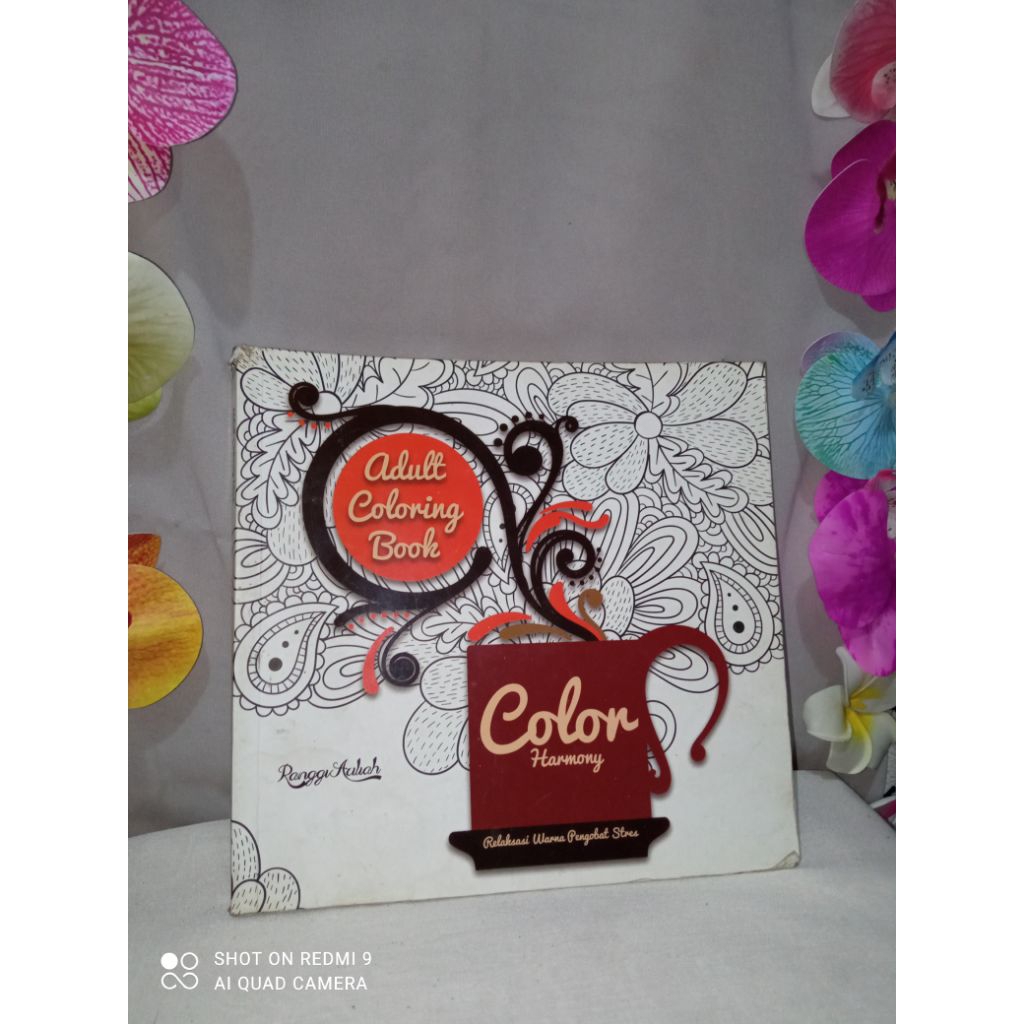 Preloved ORIGINAL Coloring Book Soft Cover (Color Harmony) Buku Mewarnai Dewasa Doodle by Ranggi Ari