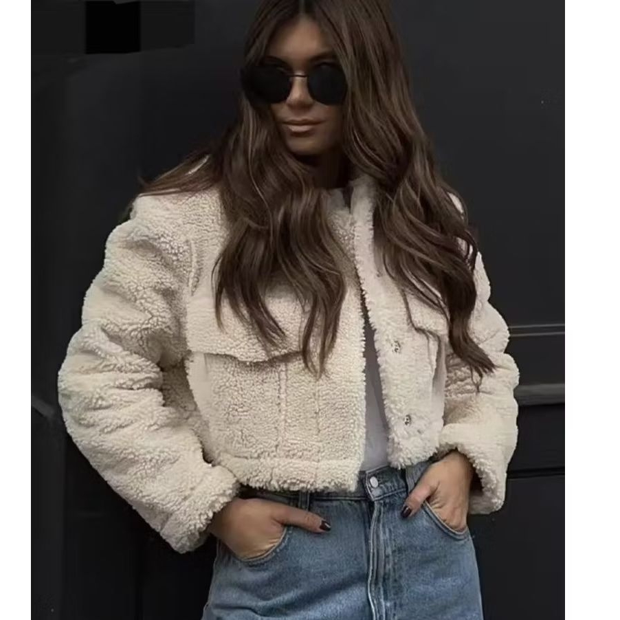 fur Jacket 057 / jaket bulu / jaket wanita musim dingin/ sherpa jacket wanita