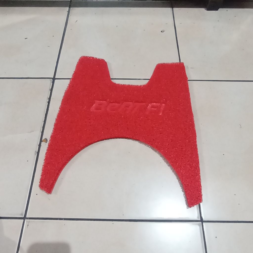 Karpet Serabut Spiral Merah Beat FI Karpet Motor BeatFi