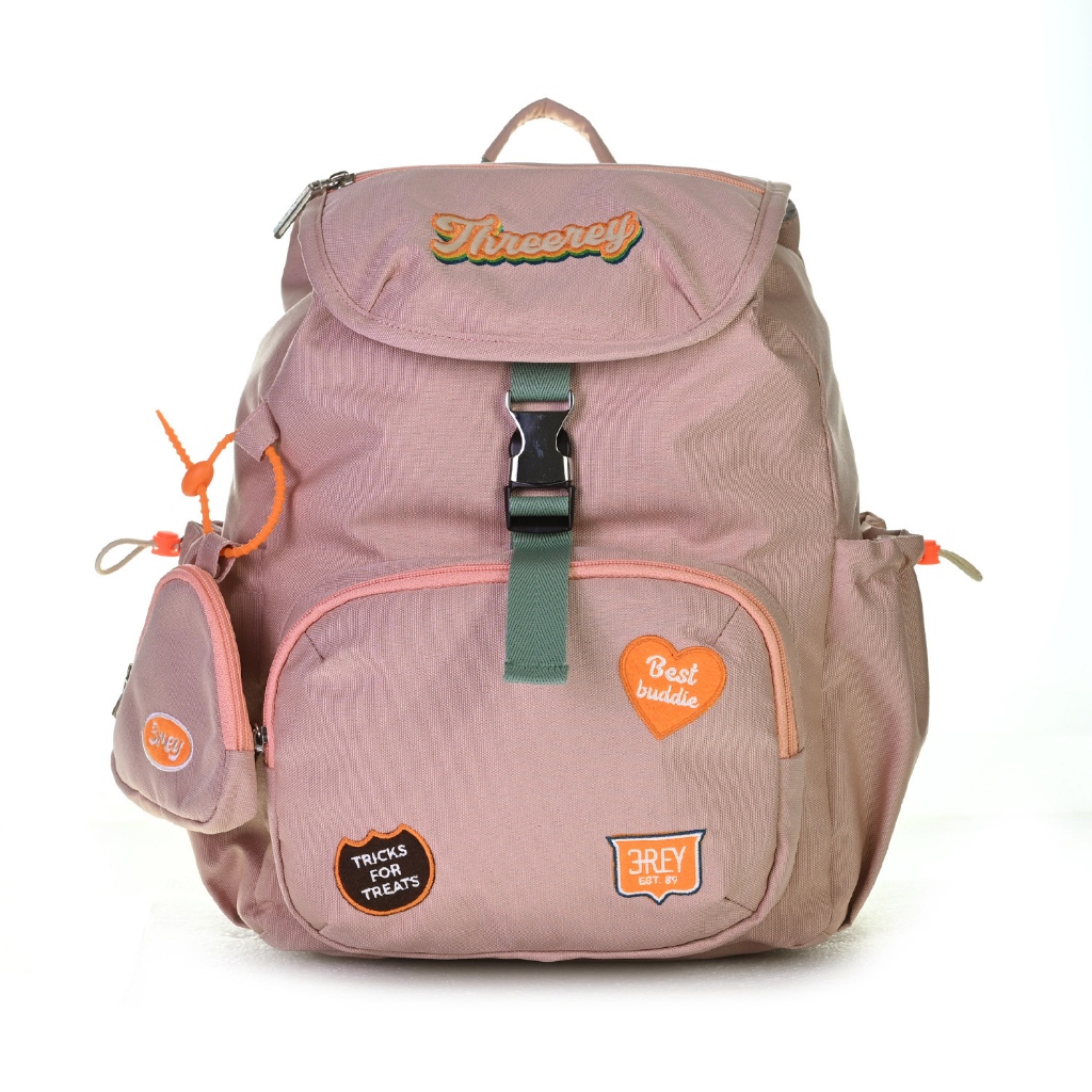 Nama Produk Threerey - Tas Backpack Tas Sekolah - Tas Ransel serut wanita Tas Kuliah CANDY POP TF800