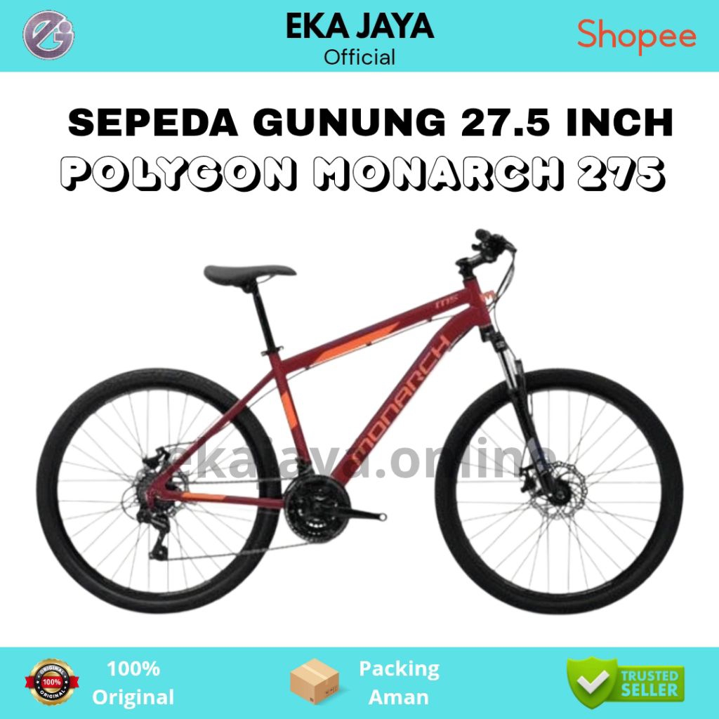 Sepeda Gunung MTB Alloy Ukuran 27.5 Inch POLYGON MONARCH 275