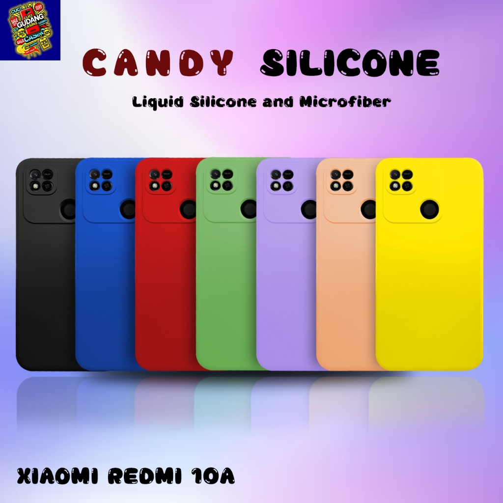 [ CUCI GUDANG ] Case Hp Xiaomi Redmi 10A Candy Case Softcase MICROFIBER Casing
