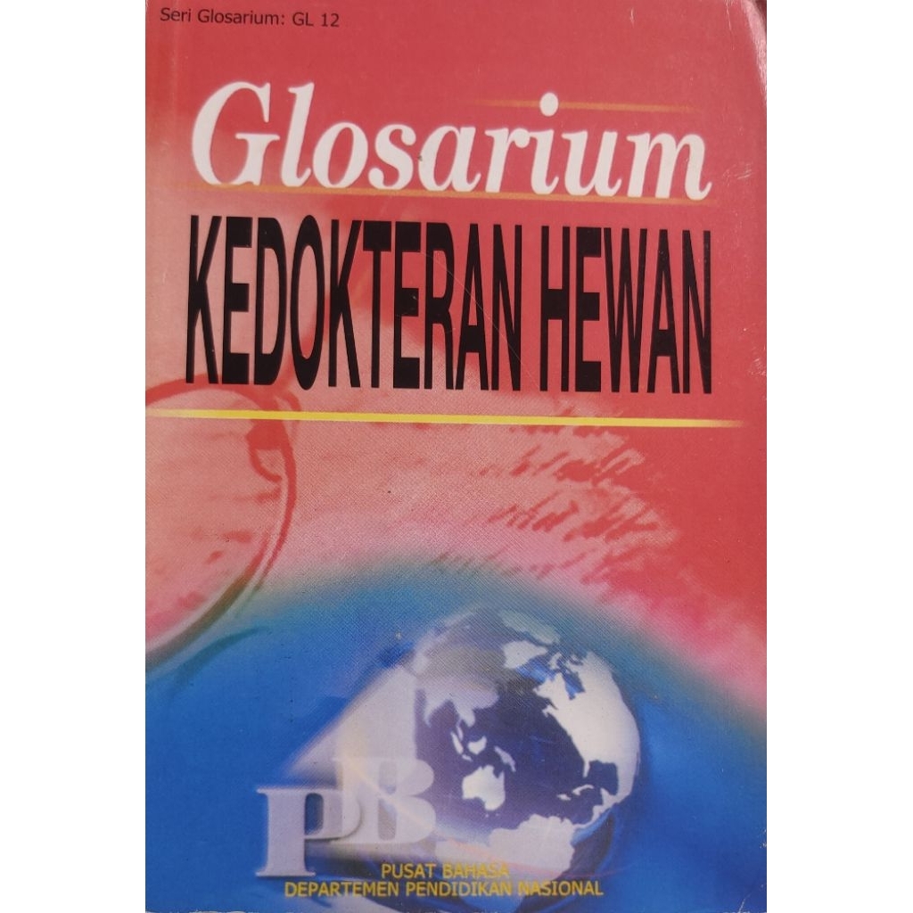 BUKU GLASARIUM KEDOKTERAN HEWAN BEKAS ORIGINAL