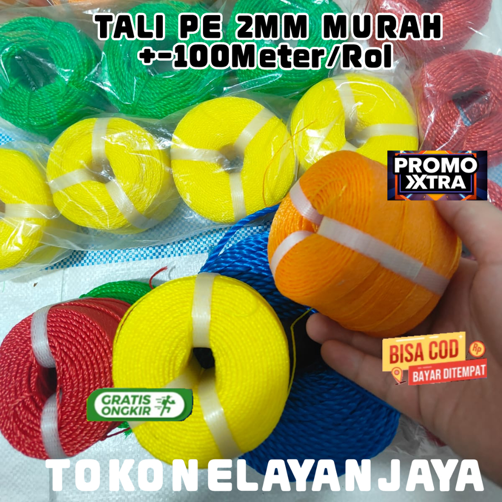 Tali Lato/Tambang PE 1mm-2.5mm Kuat Aman Murah