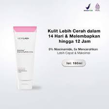 Newlab body lotion AHA brightening pencerah kulit Newlab+ New Lab Brightlogy intensive brightening b