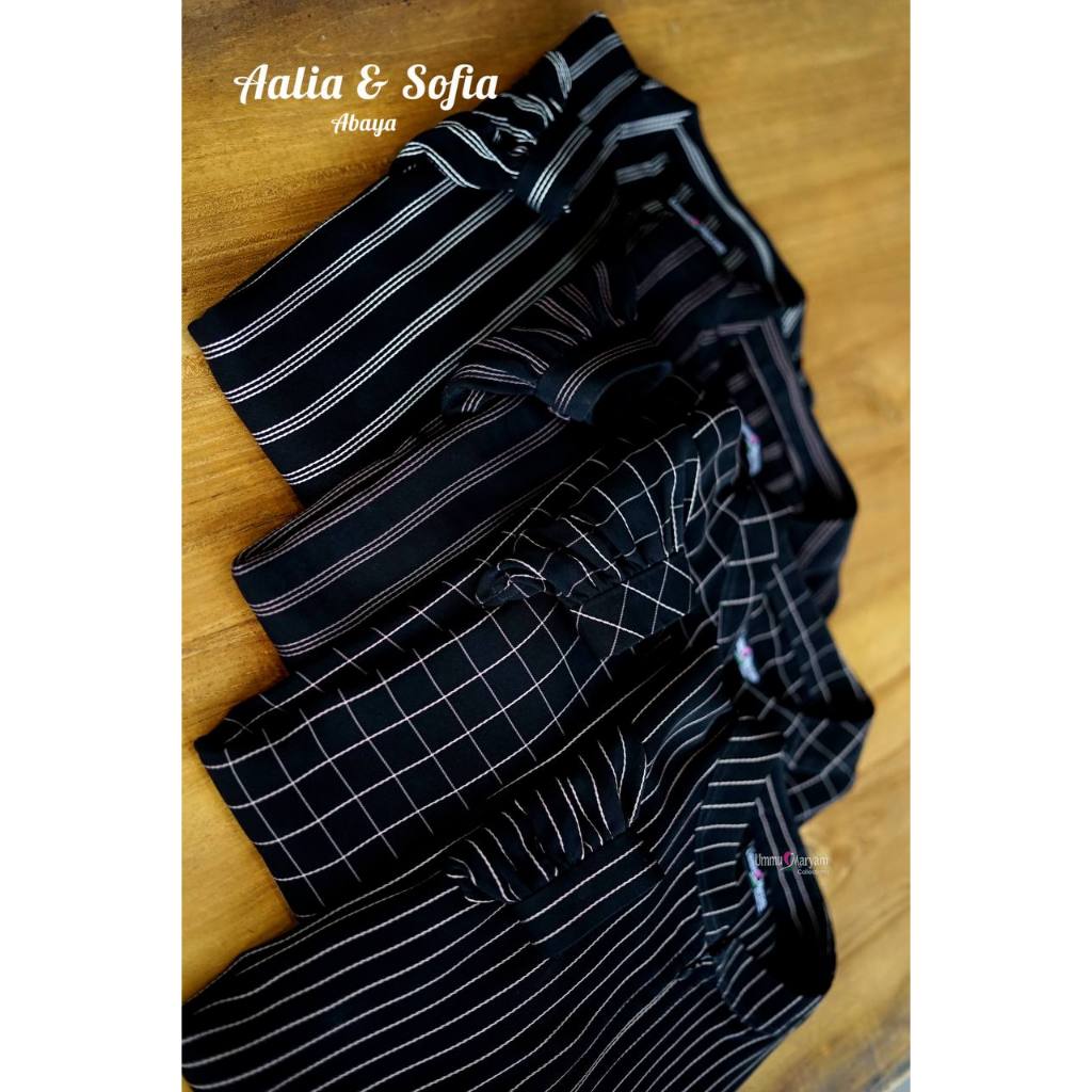 Aalia dan Sofia Abaya Only By Ummu Maryam Collections Premium Mewah Elegant 2025