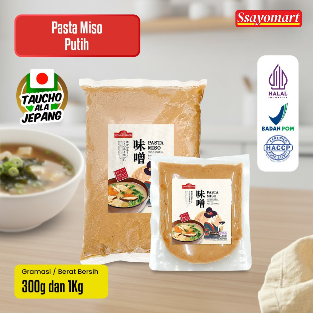 (HALAL) PASTA MISO PUTIH JAVA SUPER FOOD 300GR & 1KG / TAUCO ALA JEPANG UNTUK MISO SOUP RAMEN UDON /