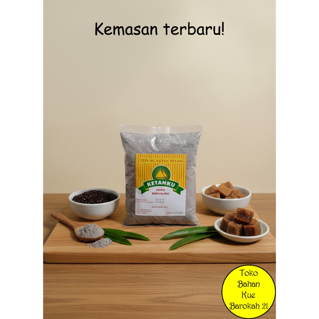 Tepung ketan hitam ketanku 250 gram
