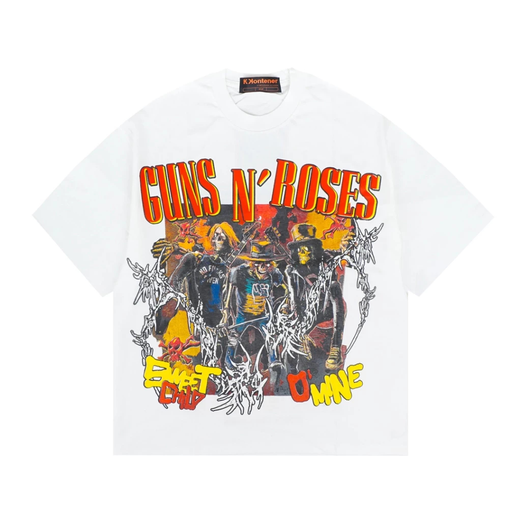 KAOS GUNS N ROSES SWEET CHILD O MINE - OVERSIZE TSHIRT - PUTIH