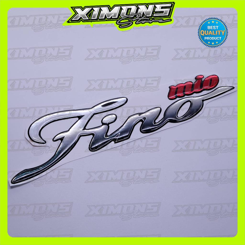 mblem yamaha fino / emblem timbul yamaha fino / emblem titanium fino / emblem yamaha fino / stiker l