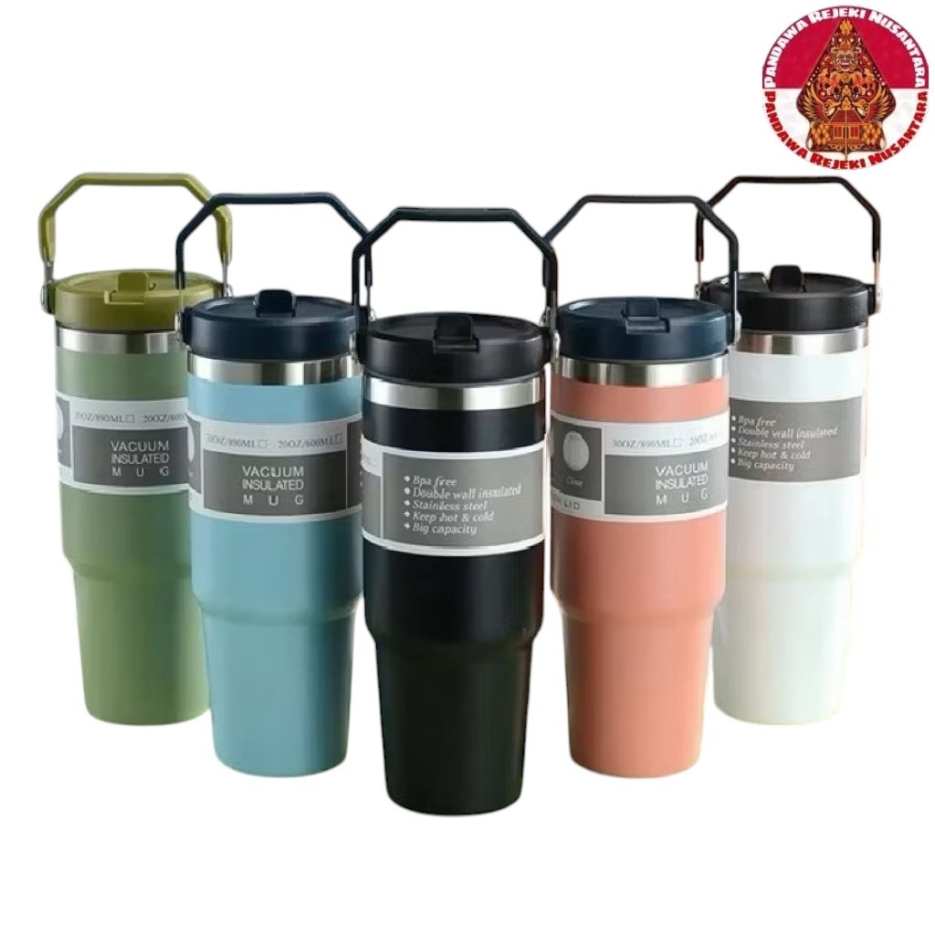 Tumbler Botol Termos Beverage Cup Vacuum Insulated Mug 900ml