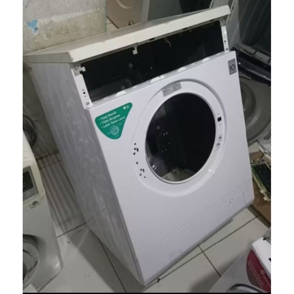 bodi mesin cuci LG front loading 8kg