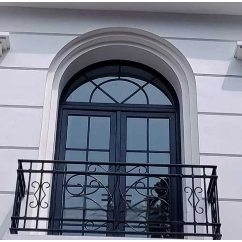 Kusen Jendela Lengkung Aluminium Model Ornament