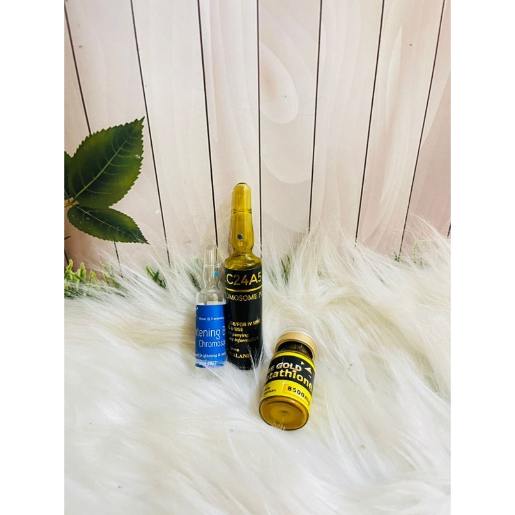 1 set slc platinum + pure gold + whitening booster Original paketan slc platinum pure boster origina