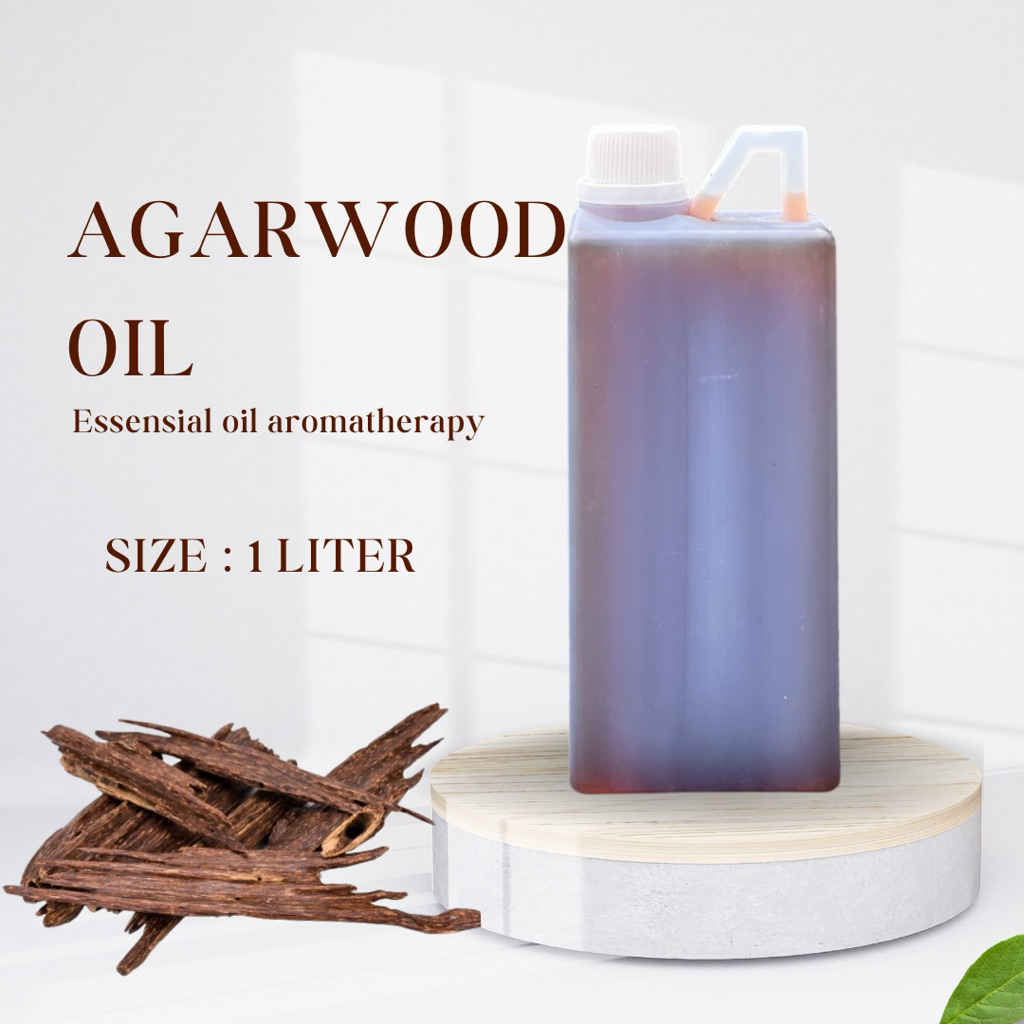 1liter Agarwood oil / Minyak gaharu essensial oil atsiri aromatherapy therapeutic grade
