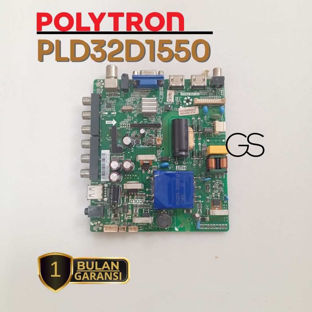 MESIN TV / MAINBOARD TV POLYTRON PLD32D1550 MB - MOBO - MODUL - MOTHERBOARD TV POLYTRON