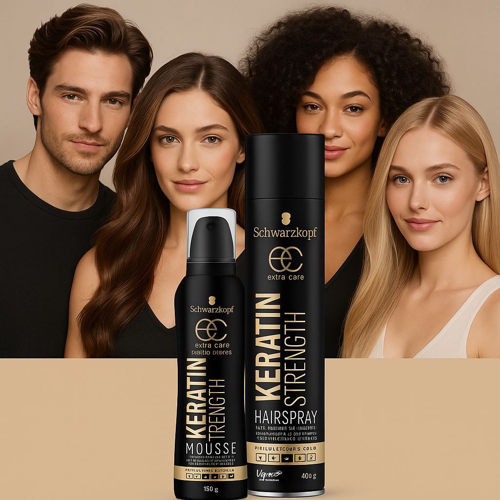 PRELOVED Hairspray & Mousse Extra Care Keratin Schwarzkopf Australia Original