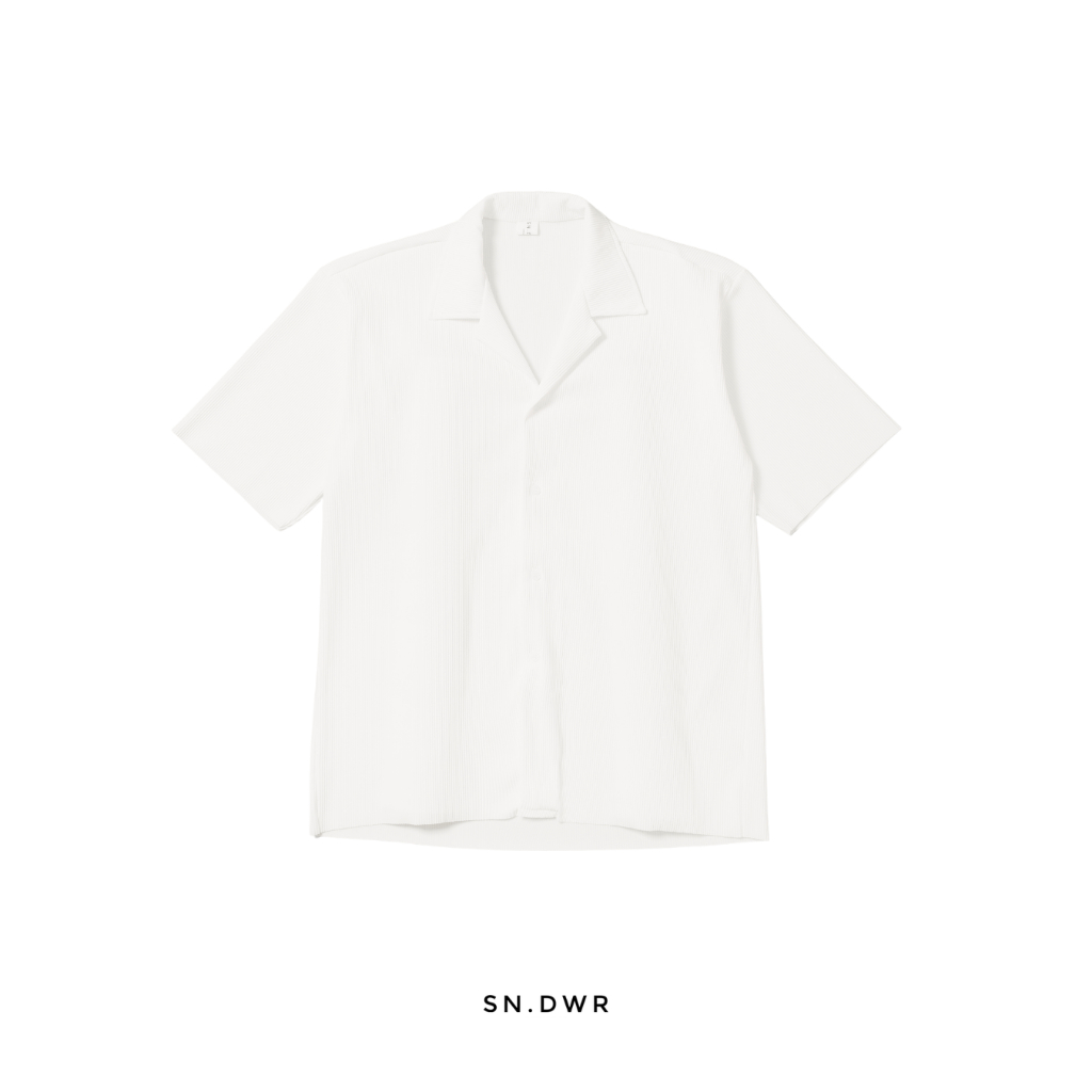 SNDWR - Biscia Overshirt Short Sleeve - White