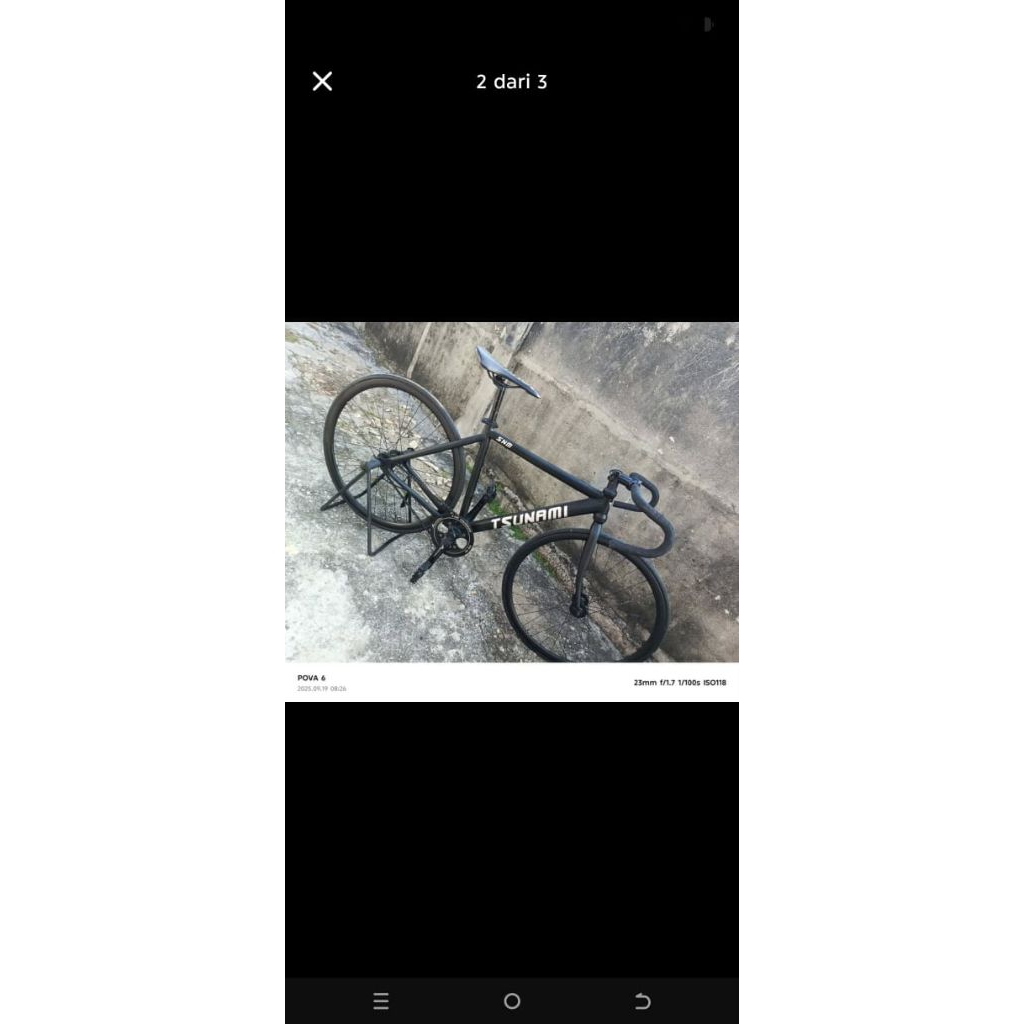 sepeda fixie repaint tsunami basic alloy