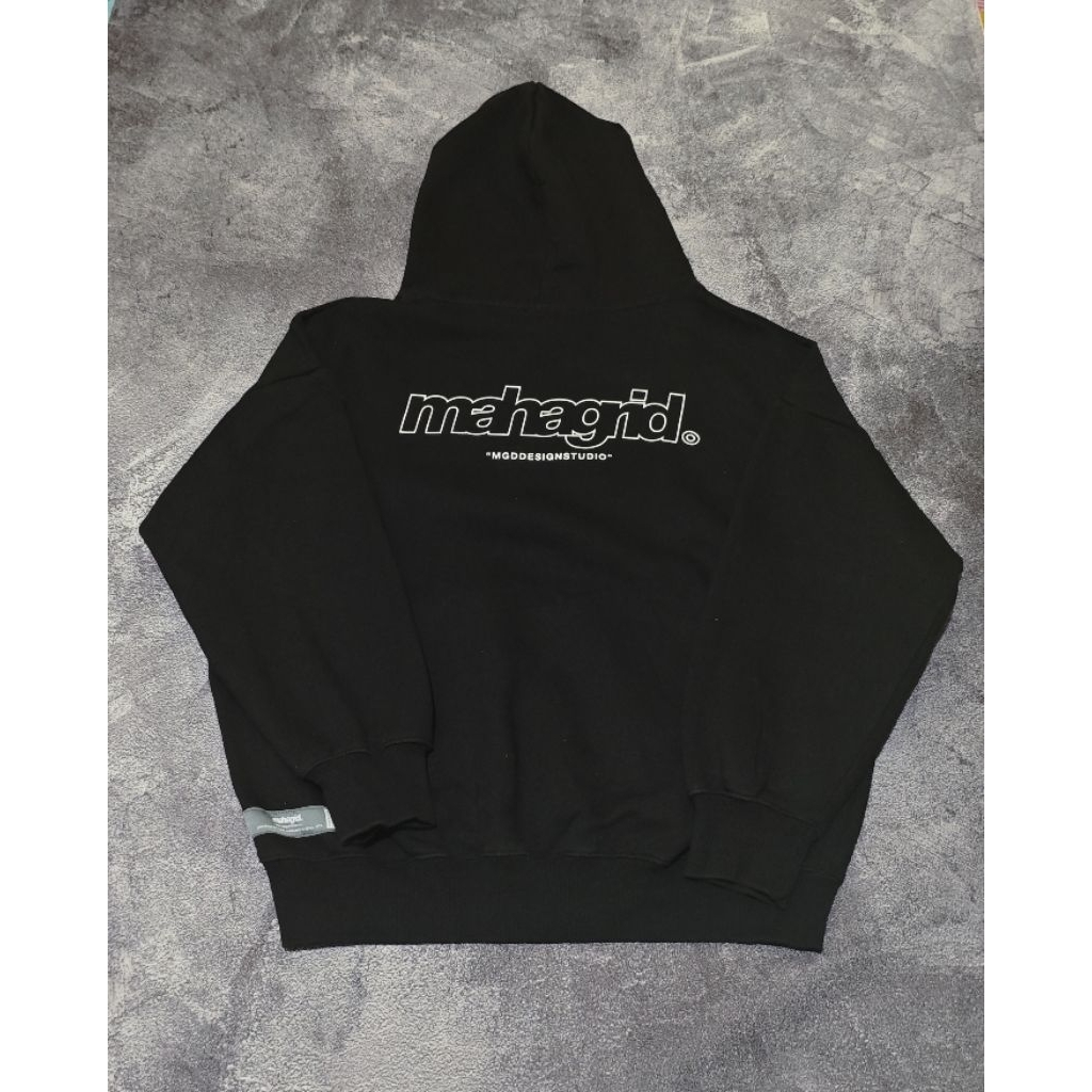 HOODIE HITAM MAHAGRID ORIGINAL BRAND