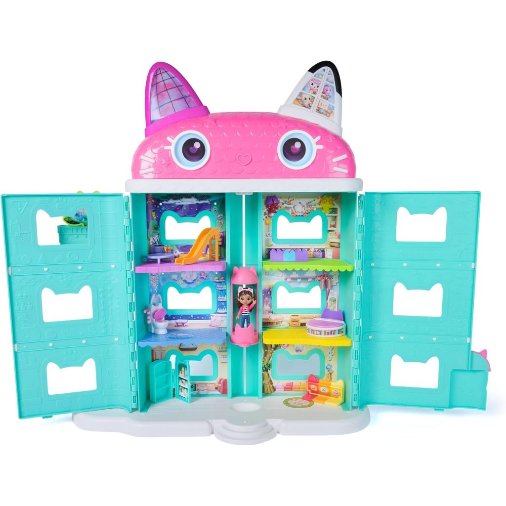 DREAMWORKS GABBY'S DOLLHOUSE: Gabby's Cat Dollhouse, Movie-Inspired Figure & Accessories, Toys
